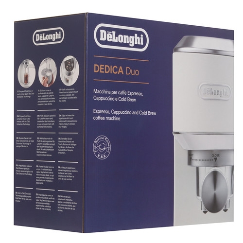 Купить Кофеварка рожковая Delonghi Dedica Duo EC890.WI белый  5643011. Характеристики, отзывы и цены в Донецке