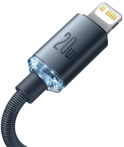 Купить Кабель круглый Baseus Lightning 8-pin - USB Type-C черный 2 м  5627608. Характеристики, отзывы и цены в Донецке