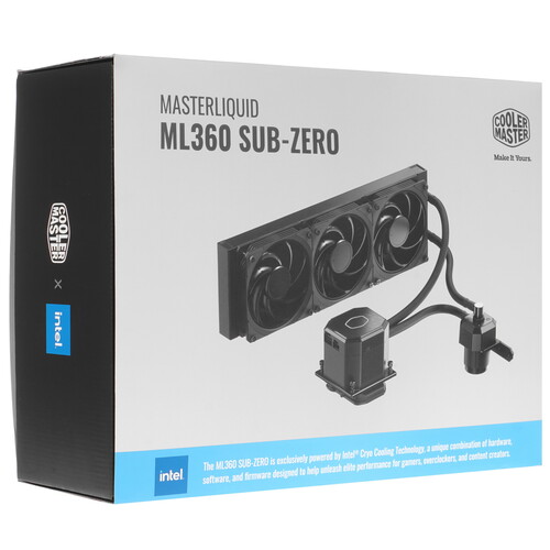 Купить Система охлаждения Cooler Master MasterLiquid ML360 SUB-ZERO черная  5029158. Характеристики, отзывы и цены в Донецке