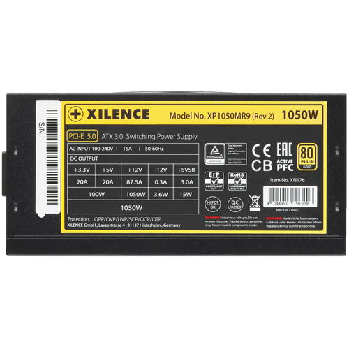 Купить Блок питания Xilence Performance X+ XN176 1050W [XP1050MR9.2] черный  5431777. Характеристики, отзывы и цены в Донецке
