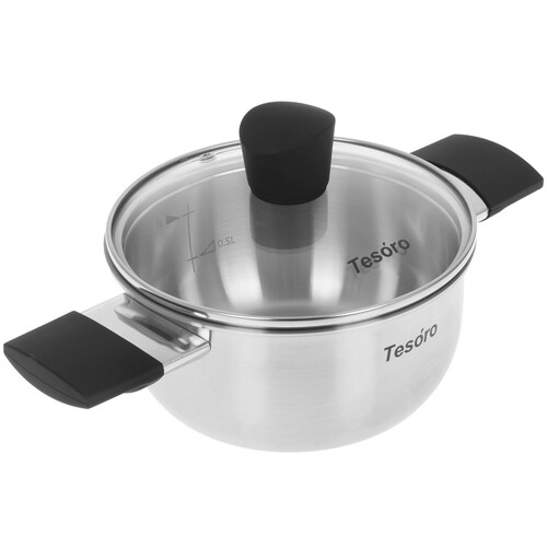 Купить Кастрюля Tesoro Modica КС514 1.4 л 16 см серебристый  9165204. Характеристики, отзывы и цены в Донецке
