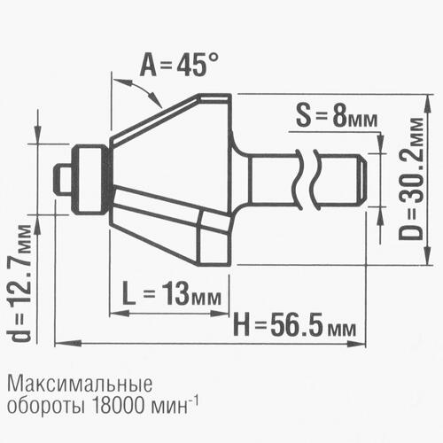 Купить Фреза ЗУБР 28711-30.2  5306741. Характеристики, отзывы и цены в Донецке