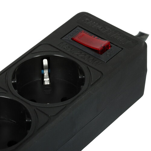 Купить Сетевой фильтр Smartbuy SBSP-30-K черный  9192870. Характеристики, отзывы и цены в Донецке