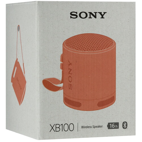Купить Портативная колонка Sony SRS-XB100, оранжевый  5605598. Характеристики, отзывы и цены в Донецке