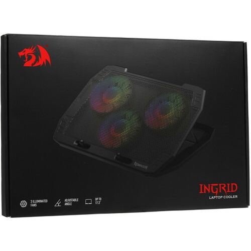 Купить Охлаждающая подставка Redragon Ingrid черный  5463797. Характеристики, отзывы и цены в Донецке