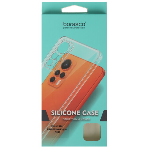 Купить Накладка  BoraSCO Silicone Case для HONOR X8c прозрачный  5623912. Характеристики, отзывы и цены в Донецке