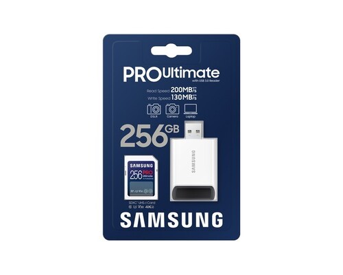 Купить Карта памяти Samsung PRO Ultimate SDXC 256 ГБ  5641755. Характеристики, отзывы и цены в Донецке