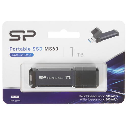 Купить 1000 ГБ Внешний SSD Silicon Power MS60 [SP001TBUF3S60V1B]  5441688. Характеристики, отзывы и цены в Донецке