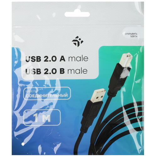 Купить Кабель DEXP USB 2.0 Type-A - USB 2.0 Type-B  1042392. Характеристики, отзывы и цены в Донецке