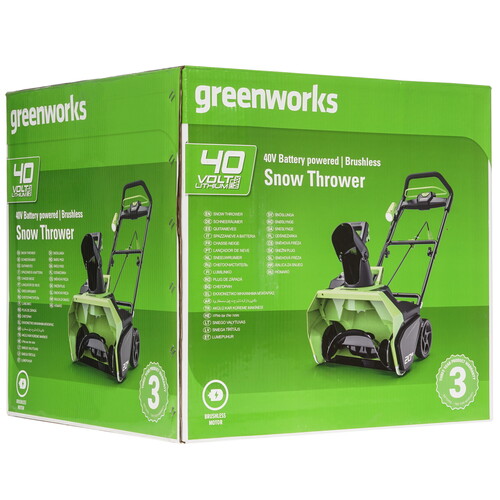 Купить Снегоуборщик аккумуляторный GreenWorks GD40ST 40V  5475414. Характеристики, отзывы и цены в Донецке