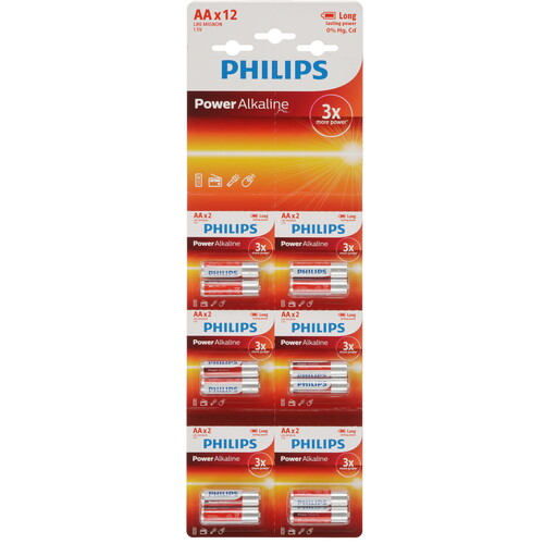 Купить Батарейка Philips Power Alkaline AA (LR6/ER14505/FR6/R6P)  9265494. Характеристики, отзывы и цены в Донецке
