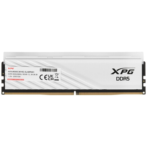 Купить Оперативная память ADATA XPG Lancer Blade RGB [AX5U6000C3616G-SLABRWH] 16 ГБ  5636874. Характеристики, отзывы и цены в Донецке