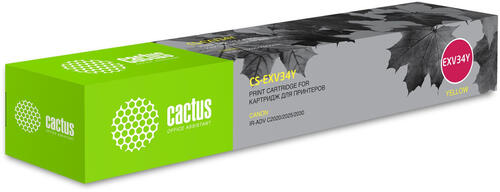 Купить Тонер-картридж лазерный Cactus CS-EXV34Y желтый, с чипом  8159192. Характеристики, отзывы и цены в Донецке