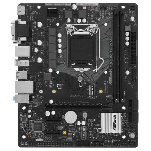 Купить Материнская плата ASRock H470M-HDV/M.2  4825170. Характеристики, отзывы и цены в Донецке
