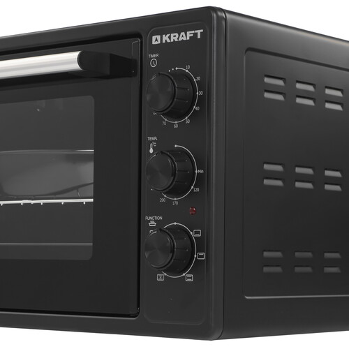 Купить Мини-печь Kraft KN-MO 3904 FRKBL черный  9265946. Характеристики, отзывы и цены в Донецке
