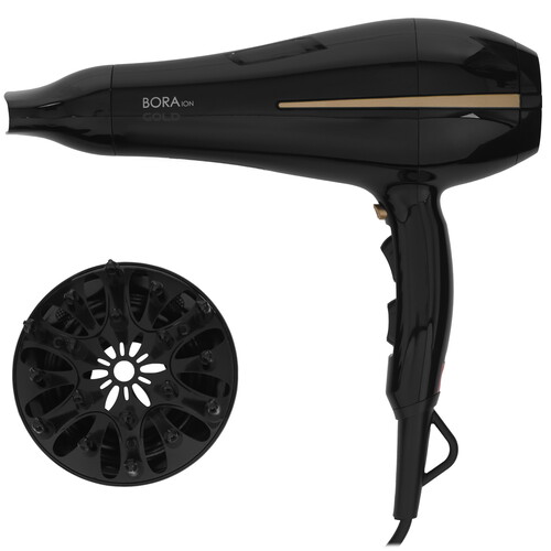 Купить Фен GA.MA BORA GOLD - DW черный  9174452. Характеристики, отзывы и цены в Донецке