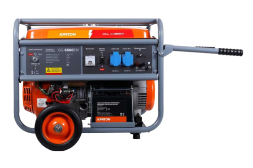 Купить Электрогенератор   бензиновый Кратон GG-6500EM  9126394. Характеристики, отзывы и цены в Донецке