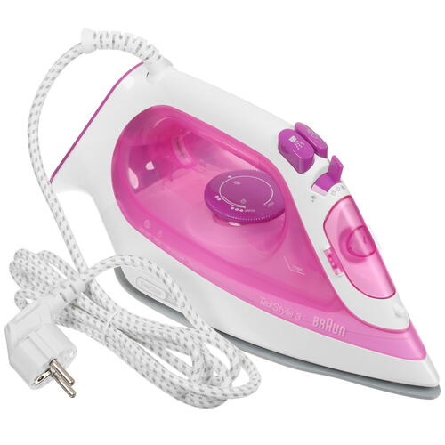 Купить Утюг Braun TexStyle 3 SI3030PU розовый  5423936. Характеристики, отзывы и цены в Донецке