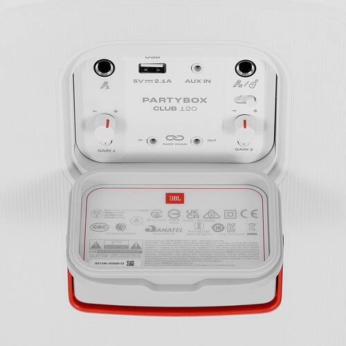 Купить Портативная аудиосистема JBL PartyBox Club 120, белый  5620976. Характеристики, отзывы и цены в Донецке