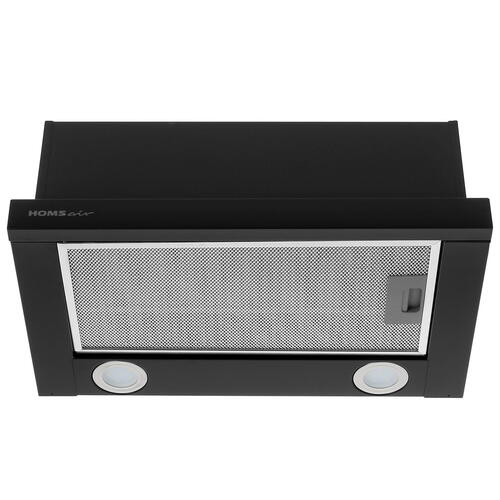 Купить Вытяжка телескопическая HOMSair FLAT 50 черный/черный  8160080. Характеристики, отзывы и цены в Донецке
