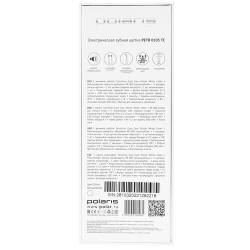 Купить Электрическая зубная щетка Polaris PETB 0105 TC белый  5077857. Характеристики, отзывы и цены в Донецке