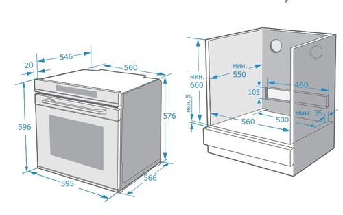 Купить Электрический духовой шкаф Gressel RU6ES7759000 черный  9256880. Характеристики, отзывы и цены в Донецке