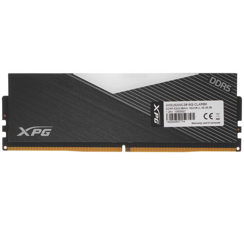Купить Оперативная память ADATA XPG Lancer RGB [AX5U5200C3816G-CLARBK] 16 ГБ  5014819. Характеристики, отзывы и цены в Донецке