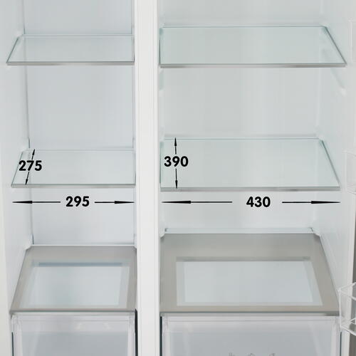 Купить Холодильник Side by Side  DEXP SBS4-57AMA серебристый  9059908. Характеристики, отзывы и цены в Донецке