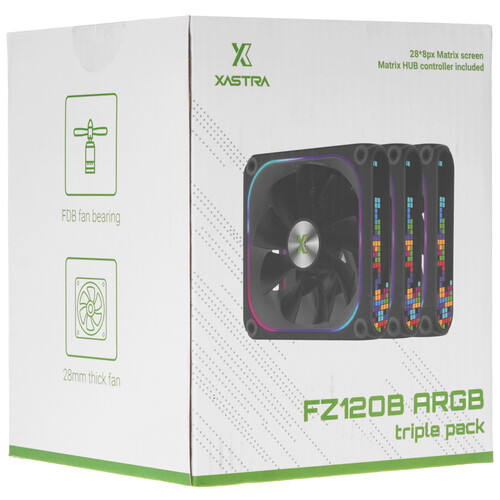 Купить Комплект вентиляторов XASTRA FZ120B ARGB  5615560. Характеристики, отзывы и цены в Донецке