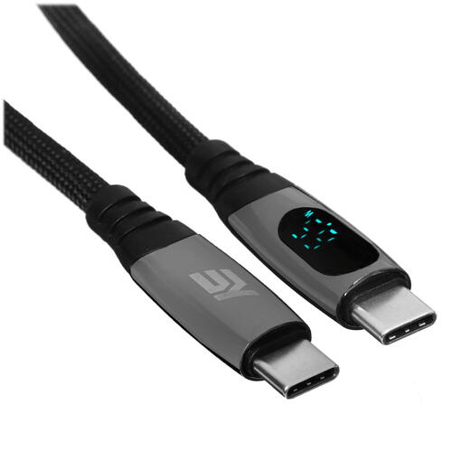 Купить Кабель круглый KEYRON USB Type-C - USB Type-C черный 1.5 м  5433022. Характеристики, отзывы и цены в Донецке
