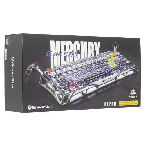 Купить Клавиатура  проводная + беспроводная GravaStar Mercury K1 Pro Interstellar Silver  9276736. Характеристики, отзывы и цены в Донецке