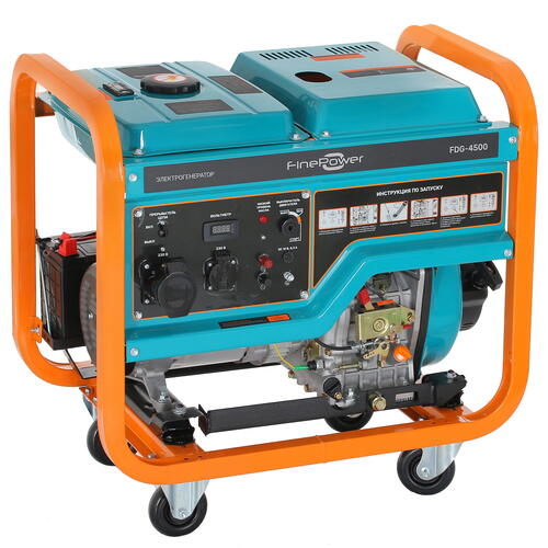 Купить Электрогенератор  дизельный  FinePower FDG-4500  5076261. Характеристики, отзывы и цены в Донецке
