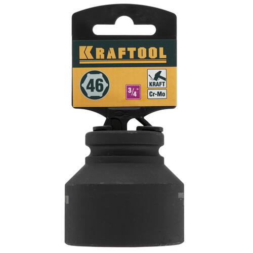 Купить Торцовая головка KRAFTOOL INDUSTRIE QUALITAT ударная (3/4), FLANK, Cr-Mo, фосфатированная, 46 мм  9012645. Характеристики, отзывы и цены в Донецке