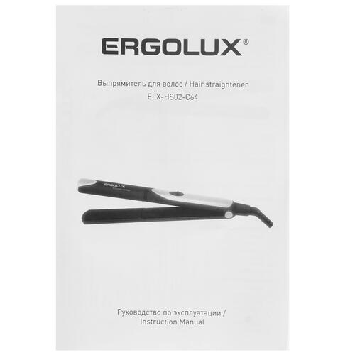 Купить Выпрямитель для волос Ergolux ELX-HS02-C64  5368513. Характеристики, отзывы и цены в Донецке