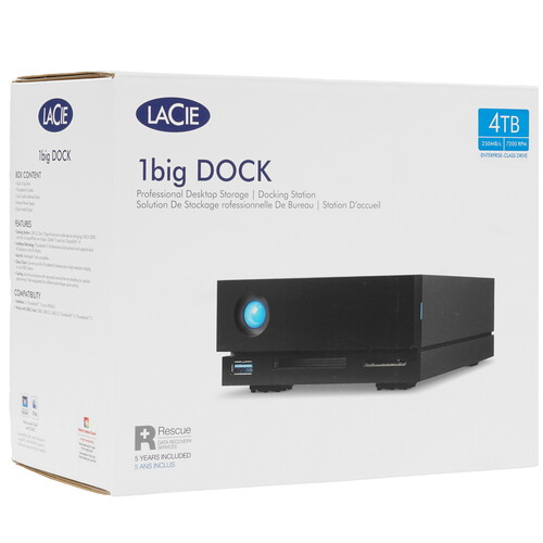 Купить 4 ТБ Внешний HDD LaCie 1big Dock  9902690. Характеристики, отзывы и цены в Донецке