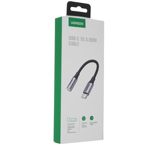 Купить Кабель   Ugreen USB Type-C - jack 3.5 мм серый  5025814. Характеристики, отзывы и цены в Донецке