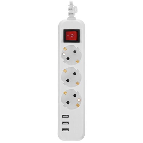 Купить Удлинитель Эра U-3es-1.5m-USB белый  5400645. Характеристики, отзывы и цены в Донецке