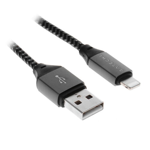 Купить Кабель круглый Satechi Lightning 8-pin MFI - USB 3.0 Type-A серый 0.25 м  5046764. Характеристики, отзывы и цены в Донецке