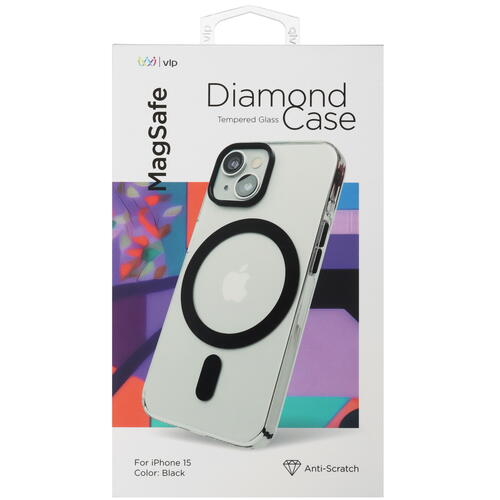Купить Накладка  VLP Diamond Case для Apple iPhone 15 черный  5426106. Характеристики, отзывы и цены в Донецке