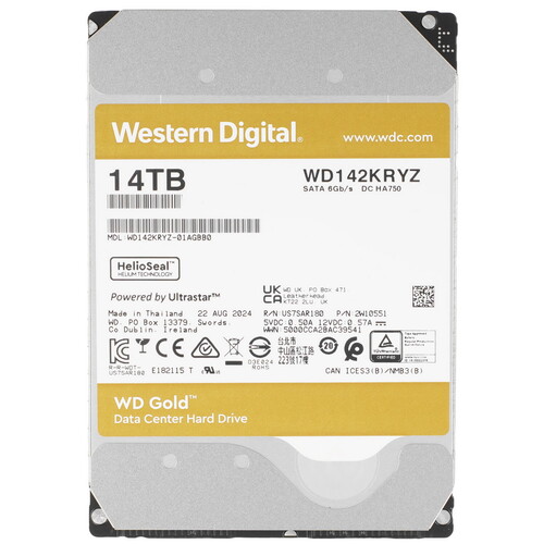 Купить 14 ТБ Жесткий диск WD Gold  5616413. Характеристики, отзывы и цены в Донецке
