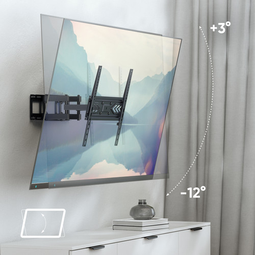 Купить Кронштейн для ТВ ONKRON STE644-B черный  9343397. Характеристики, отзывы и цены в Донецке