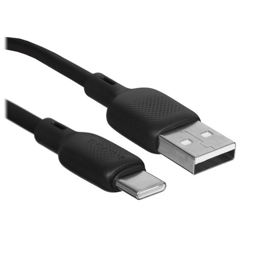 Купить Кабель круглый Borofone USB Type-C - USB 2.0 Type-A черный 2 м  5635375. Характеристики, отзывы и цены в Донецке