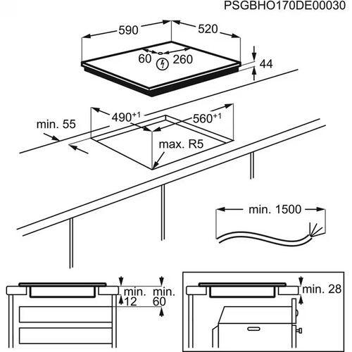 Купить Индукционная варочная поверхность AEG IAE64843FB  9136693. Характеристики, отзывы и цены в Донецке