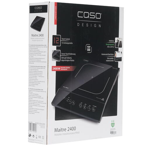 Купить Плита компактная электрическая CASO Maitre 2400 черный  8117084. Характеристики, отзывы и цены в Донецке