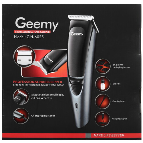 Купить Машинка для стрижки Geemy GM-6053 серебристый/черный  5492177. Характеристики, отзывы и цены в Донецке