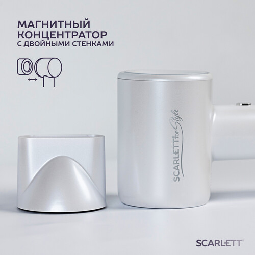Купить Фен Scarlett SC-HD70I42 белый  9176051. Характеристики, отзывы и цены в Донецке