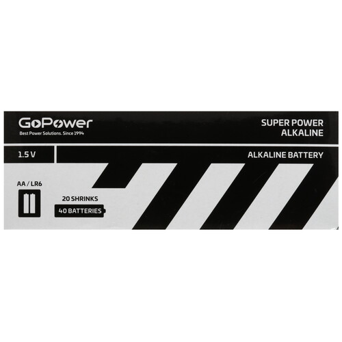 Купить Батарейка GoPower Alkaline AA (LR6/ER14505/FR6/R6P)  5605654. Характеристики, отзывы и цены в Донецке