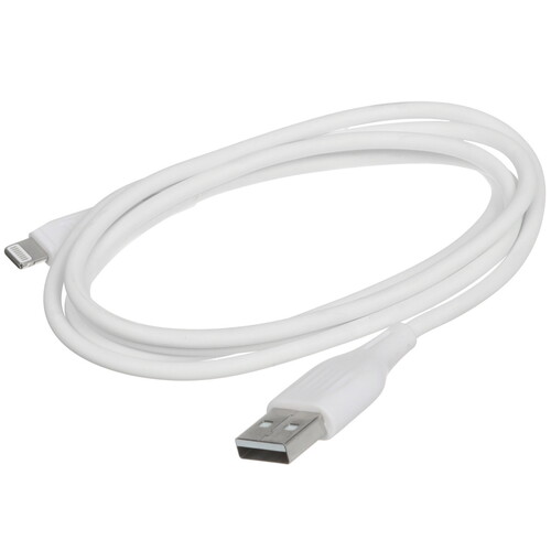 Купить Кабель круглый GAL Lightning 8-pin - USB 2.0 Type-A белый 1.2 м  5485641. Характеристики, отзывы и цены в Донецке