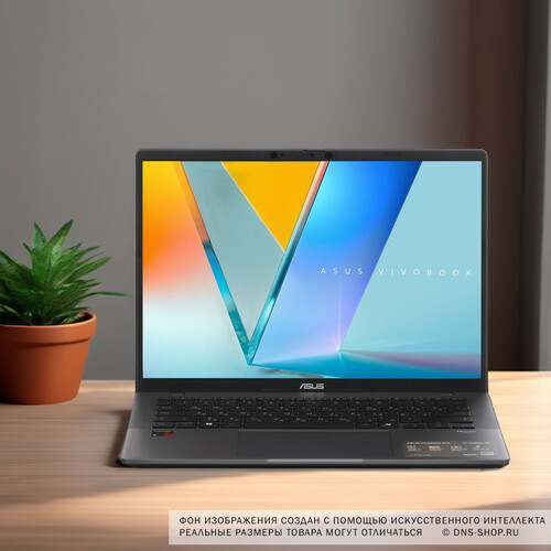 Купить 14" Ноутбук ASUS Vivobook S14 S3407QA-SF046W серый  5626197. Характеристики, отзывы и цены в Донецке