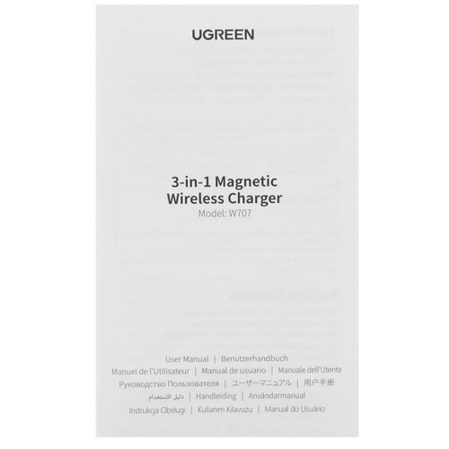 Купить Беспроводное зарядное устройство Ugreen W707 серый  9234184. Характеристики, отзывы и цены в Донецке